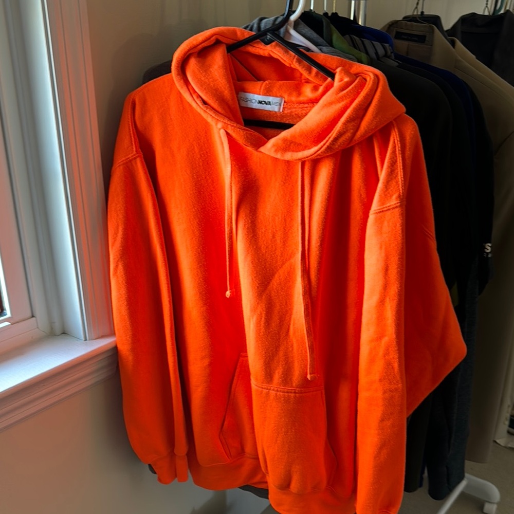 Orange Hoodie by Fashion Nova